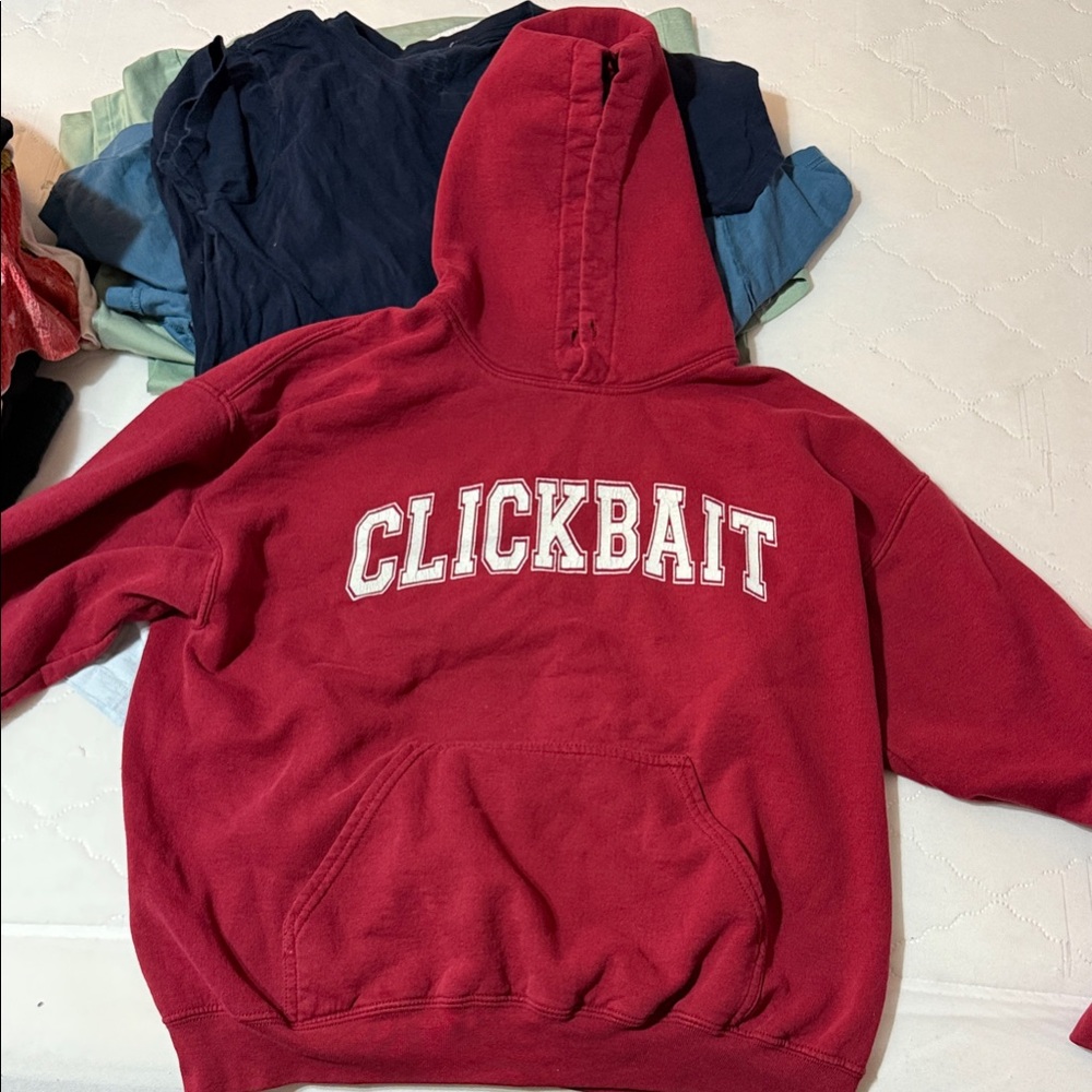 David Dobrik OG Clickbait Red Hoodie
